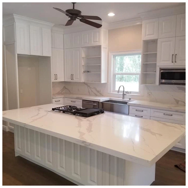 Calacatta Quartz Peninsular Countertops