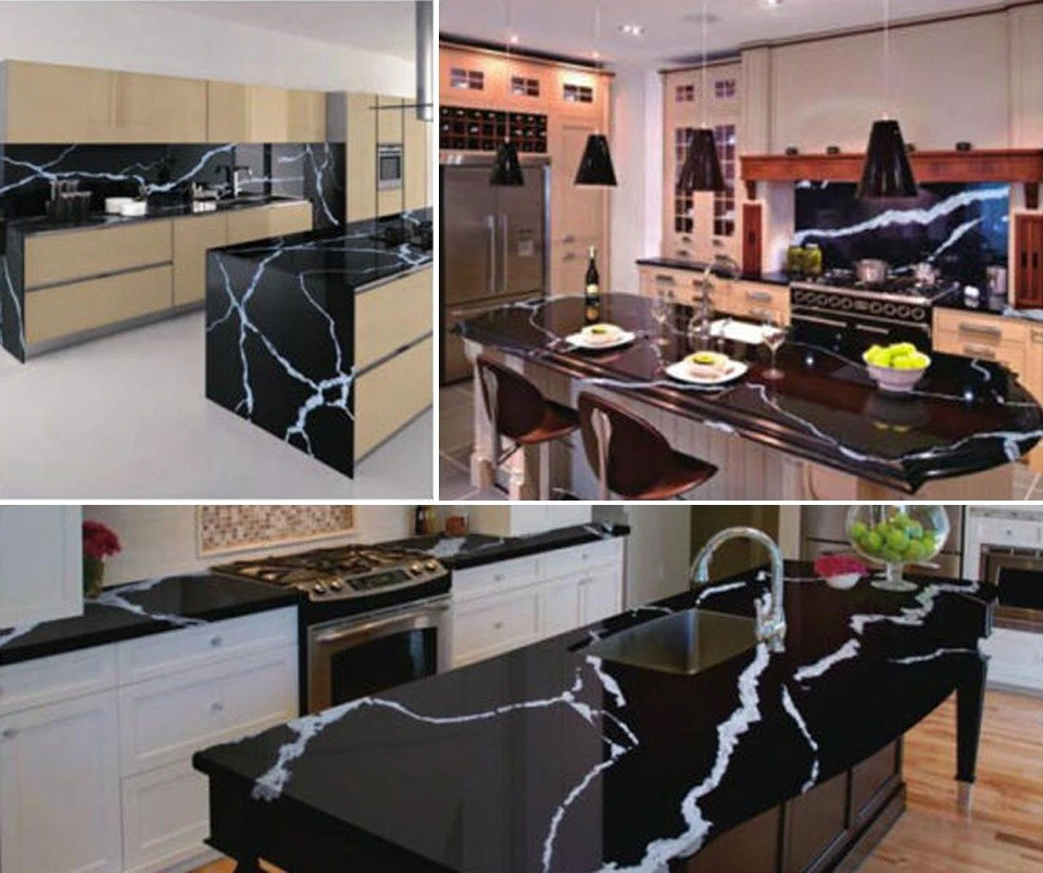 Calacatta Noir Quartz Countertops