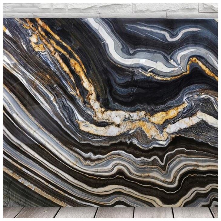 Gold Waves Quartzite Slab