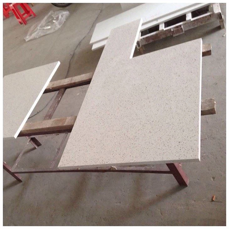 white mirror quartz worktops