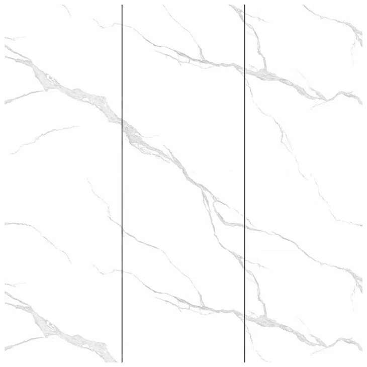 White Sintered Stone Vein Matched Panel