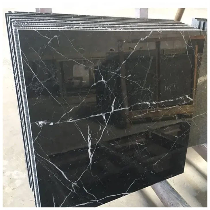 Nero Marquina Black Marble Flooring Tiles