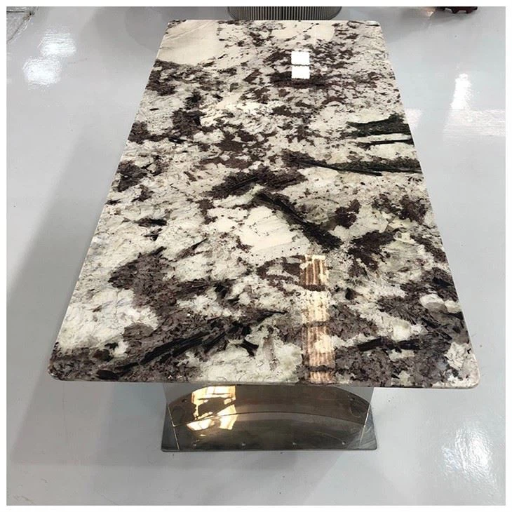 Splendor White Granite Rectangular Dining Table