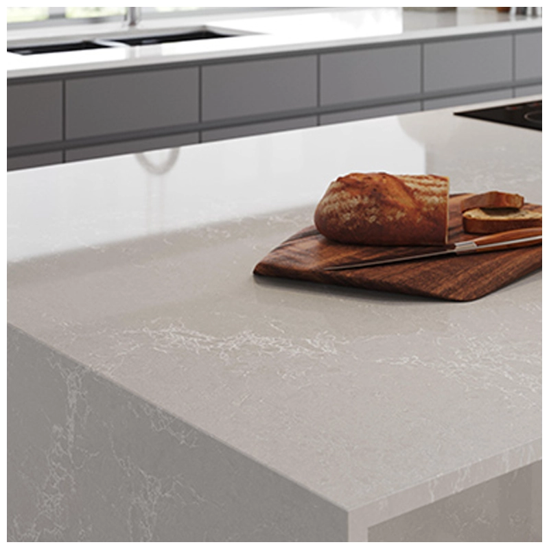 Grey Marble Pattern Crystalline Silica Free Quartz Countertop Factory-KA UNITED Grey Marble Pattern Crystalline Silica Free Quartz Countertop Factory-KA UNITED